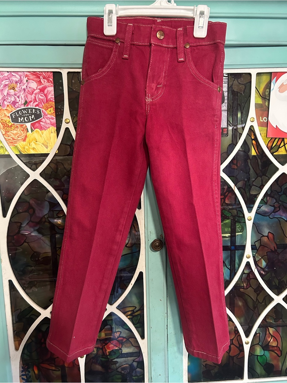 Wrangler Kids Berry Red Straight-Leg Jeans